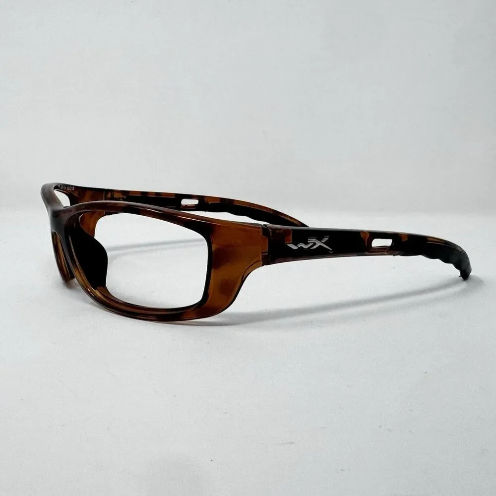 Wiley X Z87-2+ P-17 Brown Sunglass Frames 61-18-120 Wrap Safety Glasses